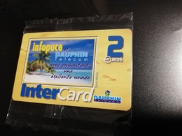 Phonecard St Martin FRENCH CARIBBEAN INTERCARD 2 Euro MINT In Blister No 43  ** 073 ** - Antilles (French)