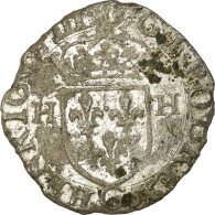 Monnaie, France, Henri III, Douzain, 1588, Poitiers, TB+, Billon, Sombart:4398 - 1574-1589 Enrique III