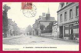 CPA Escarbotin - Entrée De La Rue Du Commerce - Friville Escarbotin