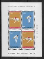 POLOGNE - YVERT BLOC N° 40 ** MNH - COTE = 80 EUR. - JEUX OLYMPIQUES 1964 - Blocks & Kleinbögen