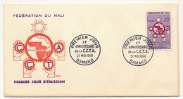 MALI => FDC - Xeme Anniversaire De La C.C.T.A. (Coopération) - 21 Mai 1960 - BAMAKO - Mali (1959-...)