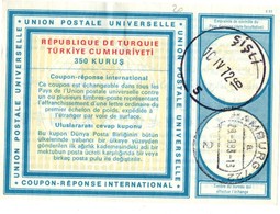 Coupon-réponse Turquie - 350 Kurus - Modèle Vienne 20 - IAS IRC CRI - Sisli 1972 Hamburg - Postal Stationery