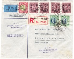 1948 R-Flugbrief Aus Shanghai  Nach Zürich-Oerlikon - Altri & Non Classificati