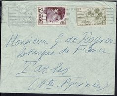 Océanie - 1954 - Affranchissement à 13 F Sur Enveloppe De Papeete Pour La France - B/TB - - Storia Postale