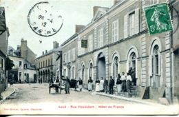 N°4248 T -cpa Loué -rue Houdebert -hôtel De France- - Loue