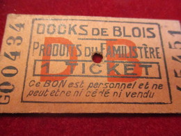 Carton De Nécessité/Bon Prime/DOCKS De BLOIS/Ce Bon étant Personnel Ne Peut être.../Vers 1920-1940      TCK187 - Sonstige & Ohne Zuordnung