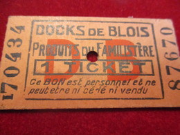 Carton De Nécessité/Bon Prime/DOCKS De BLOIS/Ce Bon étant Personnel Ne Peut être.../Vers 1920-1940      TCK188 - Otros & Sin Clasificación