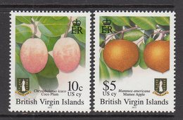 2012  British Virgin Islands Fruits REPRINTS Plum Apple Definitives   MNH @ FACE - Britse Maagdeneilanden