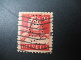 Perforé  Perfin  Suisse  à Voir ;   Perforation    BON     Ref   B 14 - Gezähnt (perforiert)