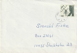 Brev. Kuvert. Sverige. Postmarkerad Göteborg 1972. Stämpel. Väderkvarn. - 1930- ... Coil Stamps II