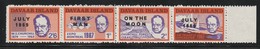 DAVAAR ISLAND - Sir Winston Churchill  - First Man On The Moon July 1969 - 4 Timbres** - Local Issues