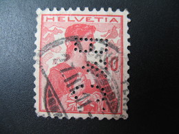 Perforé  Perfin  Suisse  à Voir ;   Perforation    B&C     Ref   B 68 - Gezähnt (perforiert)