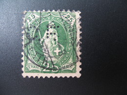 Perforé  Perfin  Suisse  à Voir ;   Perforation    CF     Ref   C 20 - Gezähnt (perforiert)