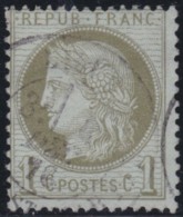 France       .    Yvert    .    50          .         O      .      Oblitéré - 1871-1875 Cérès