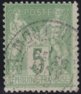 France     .    Yvert    .     102    .         O      .      Oblitéré - 1898-1900 Sage (Tipo III)