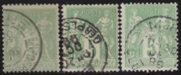 France       .    Yvert    .     106  3x    .         O      .      Oblitéré - 1898-1900 Sage (Type III)