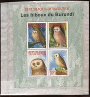 2009.  Burundi  Bloc HIBOUX.   OWL  Cote 45,00 Euros - Nuevos