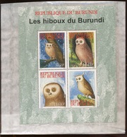 2009.  Burundi  Bloc HIBOUX.   OWL  Cote 45,00 Euros - Unused Stamps
