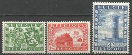 (E038) BELGIQUE - N°823à825* - Union Belgo-Britannique - Mémoriel De Hertain - Ungebraucht