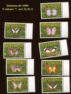 2009.  Burundi  1174/82 **. Papillons Africains.   Butterflies. Schmetterlingen. Farfale  Cote 50,00 Euros - Unused Stamps