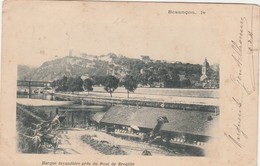 BESANCON   DOUBS  25  CPA    BARQUE  LAVANDIERE PRES DU PONT DE BREGILLE - Besancon