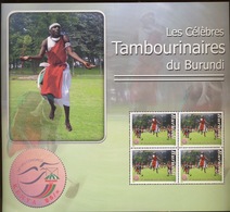 2009.  Burundi  Bloc  151.A**. Tambours Est Dance.   Cote 50,00 Euros - Nuevos