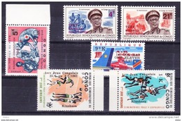 Rep. Congo 1967 Nr 652/57 **, Zeer Mooi Lot Krt 3810 , KOOPJE, Bieden Vanaf 1 € - Verzamelingen (zonder Album)