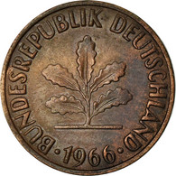 Monnaie, République Fédérale Allemande, 2 Pfennig, 1966, Hambourg, TB+ - 2 Pfennig