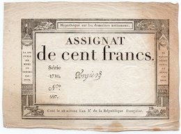 FRANCIA  ASSIGNAT 100 FRANCS 1795 P-A 78 - ...-1889 Franchi Antichi Circolanti Durante Il XIX Sec.