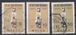 Portugal Macao Macau 1953 Mi#391-393 Used - Gebraucht