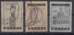 Portugal Macao Macau 1952 Mi#388-390 Used - Gebraucht