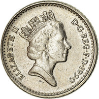 Monnaie, Grande-Bretagne, Elizabeth II, 5 Pence, 1990, TB, Copper-nickel - 5 Pence & 5 New Pence