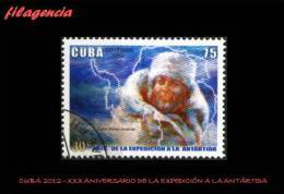 USADOS. CUBA. 2012-29 XXX ANIVERSARIO DE LA EXPEDICIÓN A LA ANTÁRTIDA - Used Stamps