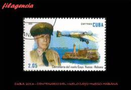 USADOS. CUBA. 2013-15 CENTENARIO DEL VUELO CAYO HUESO-HABANA - Used Stamps