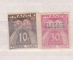 ALGERIE        N°  YVERT  :   TAXE  33/34   NEUF AVEC  CHARNIERES      ( Ch 2/53 ) - Postage Due