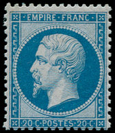 ** FRANCE - Poste - 22, TB, Certificat Cérès: 20c. Bleu - 1849-1850 Cérès