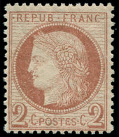 ** FRANCE - Poste - 51, Signé Brun: 2c. Rouge-brun - 1849-1850 Cérès