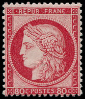 ** FRANCE - Poste - 57, TB: 80c. Rose - 1849-1850 Cérès
