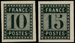 ** FRANCE - Poste - Essai De L'Imprimerie Nationale: 10c. + 15c (Spink) - 1849-1850 Cérès