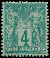 ** FRANCE - Poste - 63, Signé Baudot: 4c. Vert - 1849-1850 Ceres