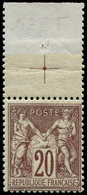 ** FRANCE - Poste - 67, Bdf Avec Croix De Repère, TB: 20c. Brun-lilas - 1849-1850 Cérès