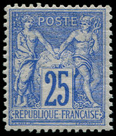 ** FRANCE - Poste - 78, Signé Calves Et Baudot, Bon Centrage: 25c. Outremer - 1849-1850 Cérès