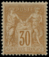 ** FRANCE - Poste - 80, TB: 30c. Brun-jaune - 1849-1850 Cérès