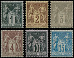 ** FRANCE - Poste - 83 + 85 + 87/90, Tous TB: Type Sage - 1849-1850 Ceres