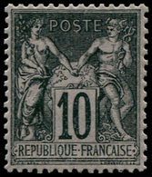 ** FRANCE - Poste - 103, Bon Centrage: 10c. Noir Sur Lilas - 1849-1850 Cérès