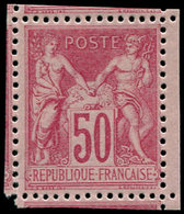 ** FRANCE - Poste - 104, Signé Calves, 4 Bdf, TB: 50c. Rose - 1849-1850 Cérès