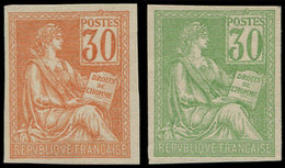 (*) FRANCE - Poste - 115, 2 Essais De Couleur Vert Ou Orange: 30c. Mouchon (Spink) - 1849-1850 Cérès