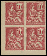 (*) FRANCE - Poste - 116, Bloc De 4, Cdf, Type II, Signé: 10c. Mouchon - 1849-1850 Cérès