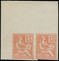 (*) FRANCE - Poste - 117c, Paire Non Dentelée, Cdf: 15c. Mouchon - 1849-1850 Cérès