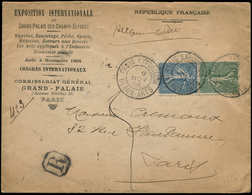 FRANCE - Poste - 130 + 132, Sur Enveloppe Officielle, Cad. Temporaire: "Expo Des Beaux Arts 9/11/04 - Paris" - 1849-1850 Cérès